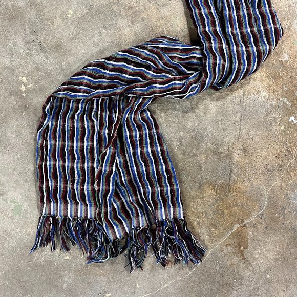 Beautiful Lightweight Woven Men's Scarf - Handmade in Mexico - Picture 1 of 3